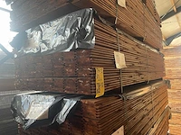 Channelsiding bruin geïmpregneerd 3000x140x18mm (120x) - afbeelding 4 van  4