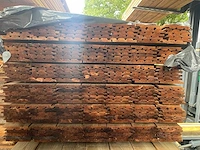 Channelsiding bruin geïmpregneerd 5100x140x18mm (105x) - afbeelding 3 van  3