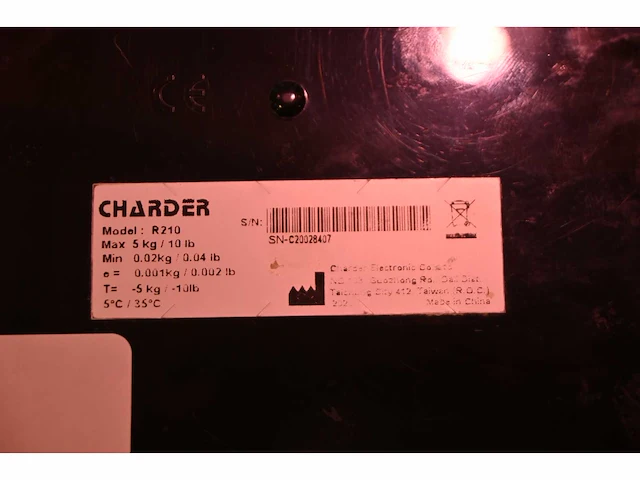 Charder r210 digitale rvs weegschaal - afbeelding 3 van  3