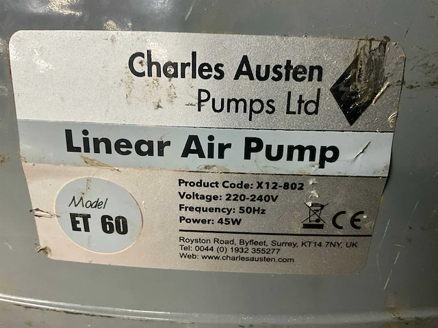 Charles austen et 60 luchtpomp - afbeelding 5 van  5