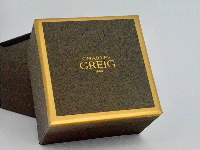 Charles greig - gouden solitair oorbellen met diamanten - afbeelding 6 van  9