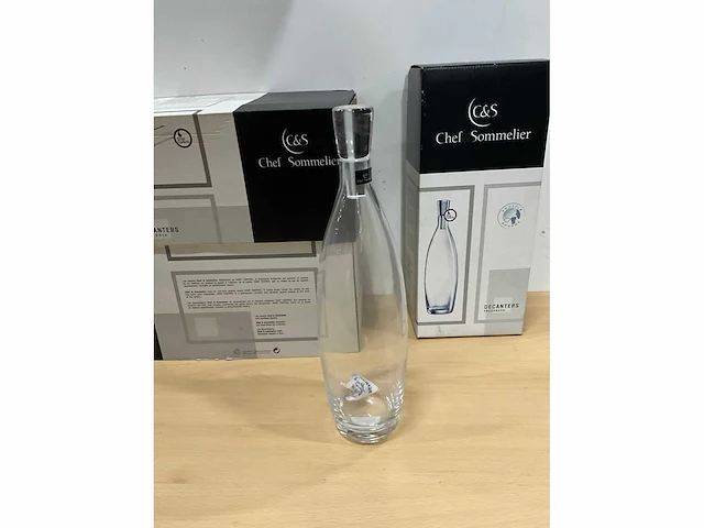 Chef & sollelier decanters karaffen (3x) - afbeelding 3 van  5