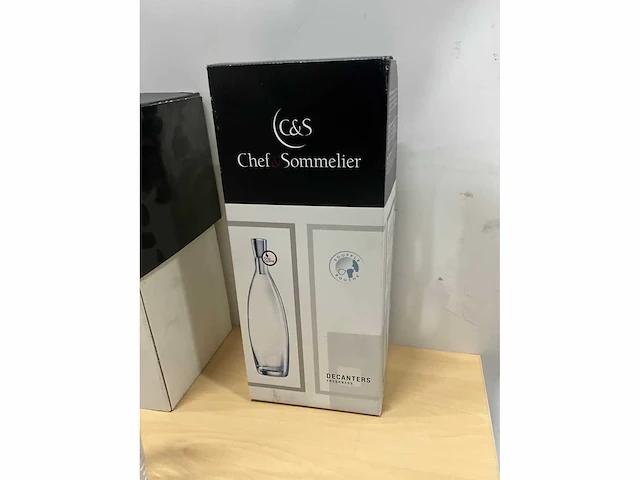 Chef & sollelier decanters karaffen (3x) - afbeelding 4 van  5