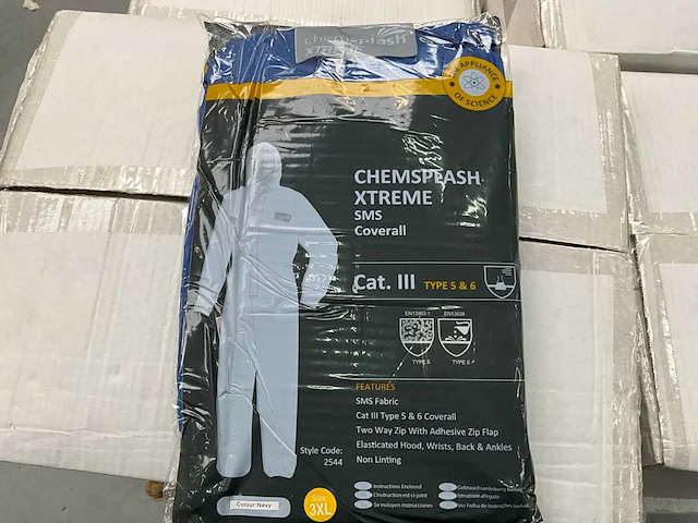 Chemsplash xtrme sms type 5 & 6 wegwerp overal met capuchon - afbeelding 1 van  4