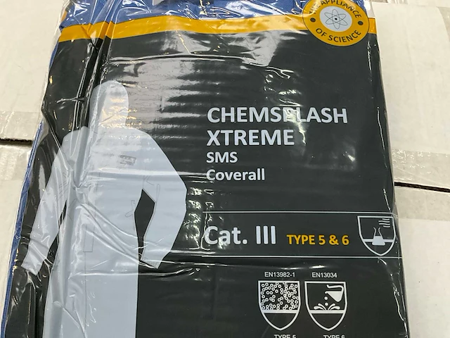 Chemsplash xtrme sms type 5 & 6 wegwerp overal met capuchon - afbeelding 2 van  4