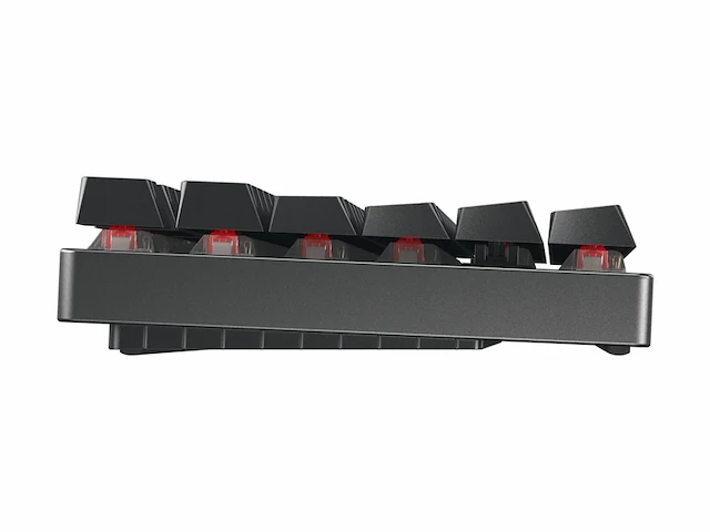 Cherry mx 8.2 tkl draadloos gaming toetsenbord zonder numeriek toetsenblok duitse indeling (qwertz) met metalen behuizing voor transport mx brown schakelaars zwart - afbeelding 2 van  4