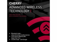 Cherry mx 8.2 tkl wireless draadloos mechanisch gaming-toetsenbord zonder numeriek toetsenblok qwertz zwart - afbeelding 3 van  6