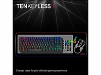 Cherry mx 8.2 tkl wireless draadloos mechanisch gaming-toetsenbord zonder numeriek toetsenblok qwertz zwart - afbeelding 4 van  6