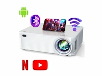 Chesto beamer android 9.0full hd 10.000 lumen inclusief draagtas wit - afbeelding 1 van  1