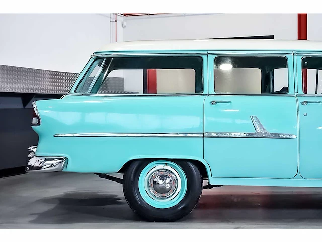 Chevrolet - bel air 4 door wagon 235ci i6 (blue flame) - 1955 - afbeelding 3 van  98