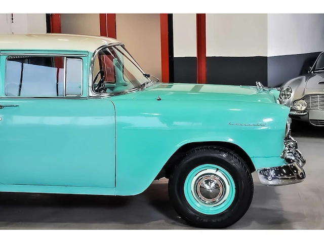 Chevrolet - bel air 4 door wagon 235ci i6 (blue flame) - 1955 - afbeelding 5 van  98