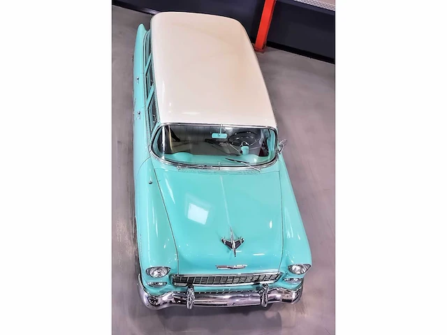 Chevrolet - bel air 4 door wagon 235ci i6 (blue flame) - 1955 - afbeelding 21 van  98