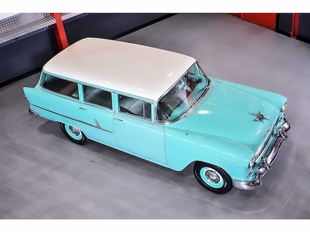 Chevrolet - bel air 4 door wagon 235ci i6 (blue flame) - 1955 - afbeelding 22 van  98