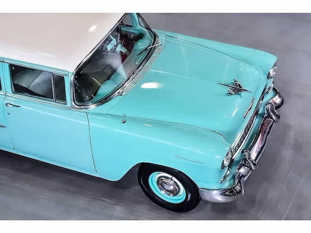 Chevrolet - bel air 4 door wagon 235ci i6 (blue flame) - 1955 - afbeelding 24 van  98