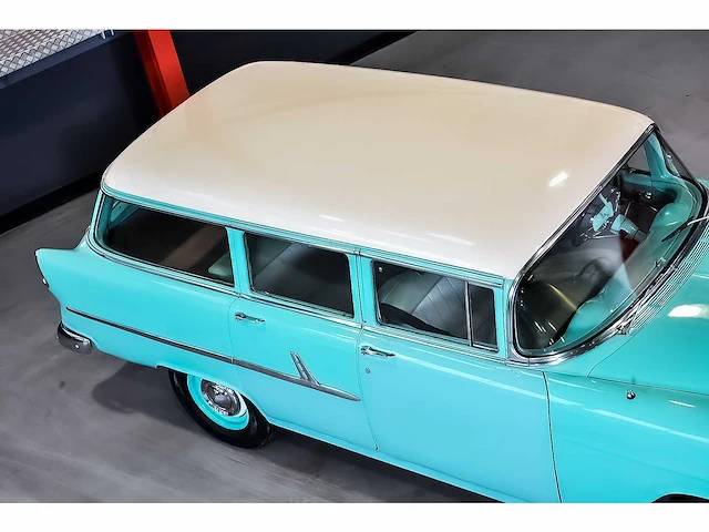 Chevrolet - bel air 4 door wagon 235ci i6 (blue flame) - 1955 - afbeelding 25 van  98