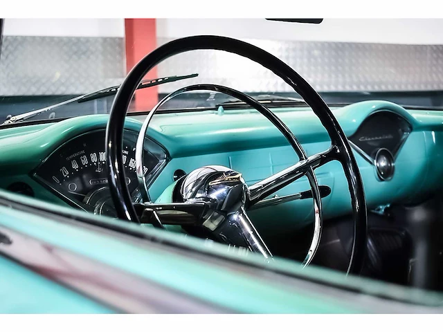 Chevrolet - bel air 4 door wagon 235ci i6 (blue flame) - 1955 - afbeelding 27 van  98