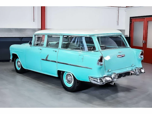 Chevrolet - bel air 4 door wagon 235ci i6 (blue flame) - 1955 - afbeelding 31 van  98