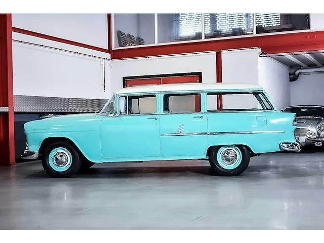 Chevrolet - bel air 4 door wagon 235ci i6 (blue flame) - 1955 - afbeelding 35 van  98