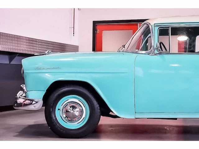 Chevrolet - bel air 4 door wagon 235ci i6 (blue flame) - 1955 - afbeelding 36 van  98