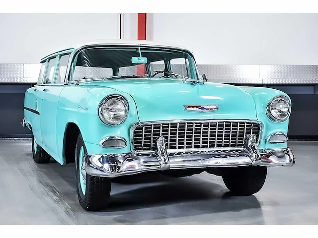 Chevrolet - bel air 4 door wagon 235ci i6 (blue flame) - 1955 - afbeelding 45 van  98