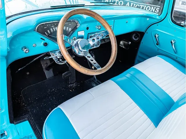 Chevrolet 3100 pick up truck automaat 1957 volledig gerestaureerd oldtimer, be-83-22 - afbeelding 4 van  43