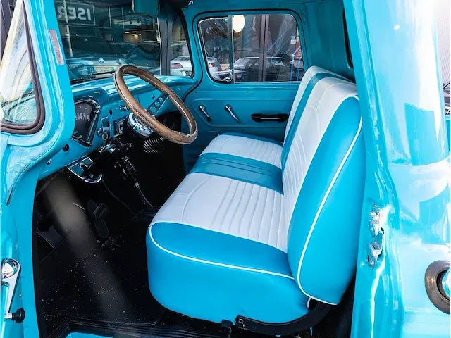 Chevrolet 3100 pick up truck automaat 1957 volledig gerestaureerd oldtimer, be-83-22 - afbeelding 5 van  43