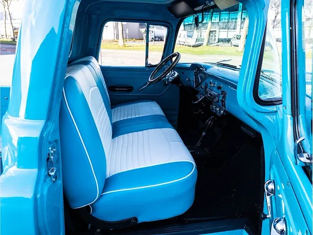 Chevrolet 3100 pick up truck automaat 1957 volledig gerestaureerd oldtimer, be-83-22 - afbeelding 8 van  43