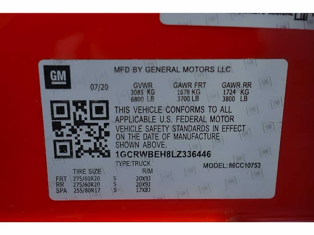 Chevrolet silverado c1500 quad cab pick up truck 4,3l v6 - 2020 - afbeelding 73 van  81