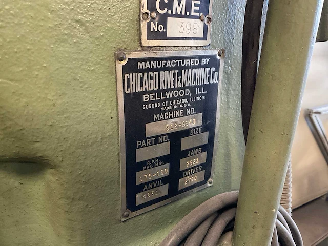 Chicago rivet nagel machine - afbeelding 5 van  5