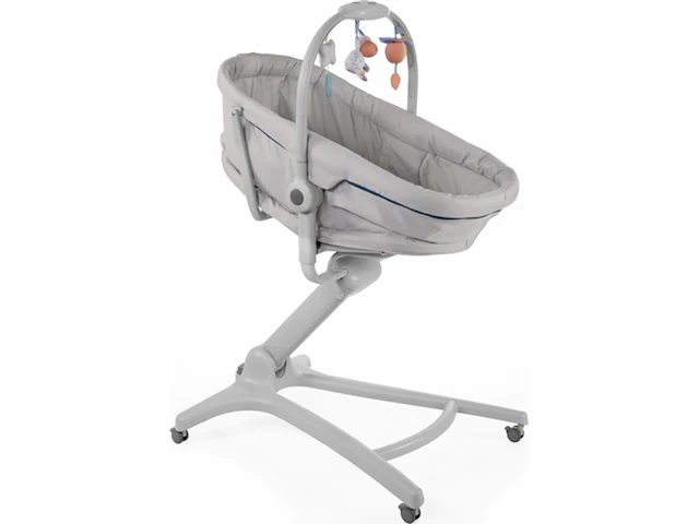 Chicco baby hug 4-in-1 wieg - met speelboog - babygym - inclusief wiegmatras - glacial - afbeelding 1 van  6