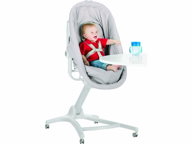 Chicco baby hug 4-in-1 wieg - met speelboog - babygym - inclusief wiegmatras - glacial - afbeelding 2 van  6