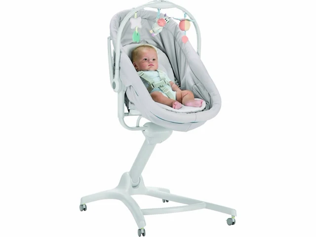 Chicco baby hug 4-in-1 wieg - met speelboog - babygym - inclusief wiegmatras - glacial - afbeelding 3 van  6