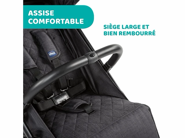 Chicco buggy trolley me verstelbare rugleuning vanaf geboorte tot 15 kg stone - afbeelding 5 van  7