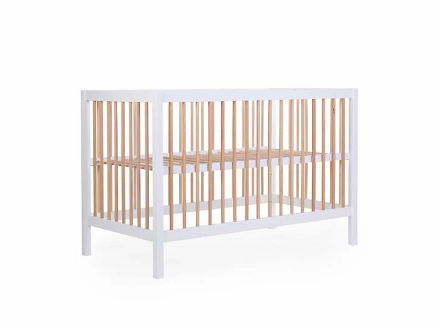 Childhome cot 97 - babybed 120x60cm wit naturel - afbeelding 1 van  4
