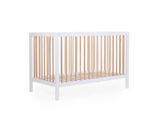 Childhome cot 97 - babybed 120x60cm wit naturel - afbeelding 2 van  4