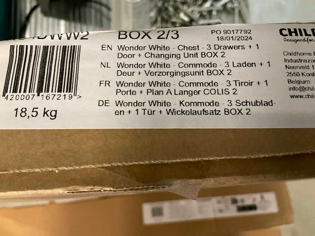 Childhome ladekast k04dww wonder white - afbeelding 5 van  6
