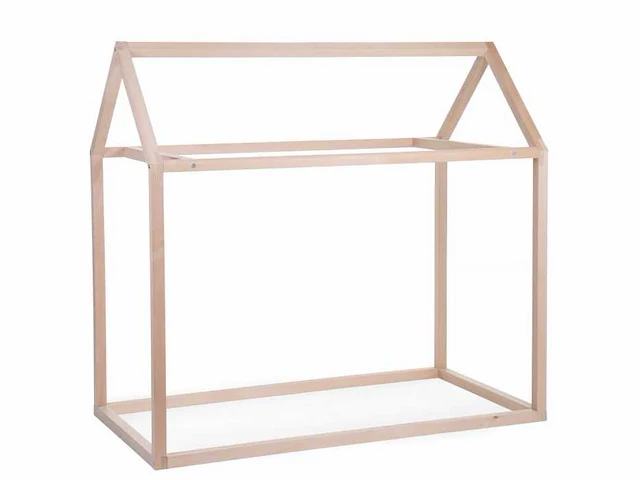 Childhouse bedframe 70x140cm huis naturel - afbeelding 1 van  3
