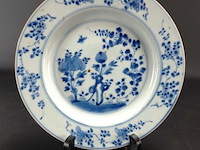 Chinees blauw en wit 18e eeuwse schotel qian long - afbeelding 1 van  5