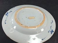 Chinees blauw en wit 18e eeuwse schotel qian long - afbeelding 4 van  5
