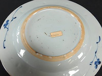 Chinees blauw en wit 18e eeuwse schotel qian long - afbeelding 5 van  5