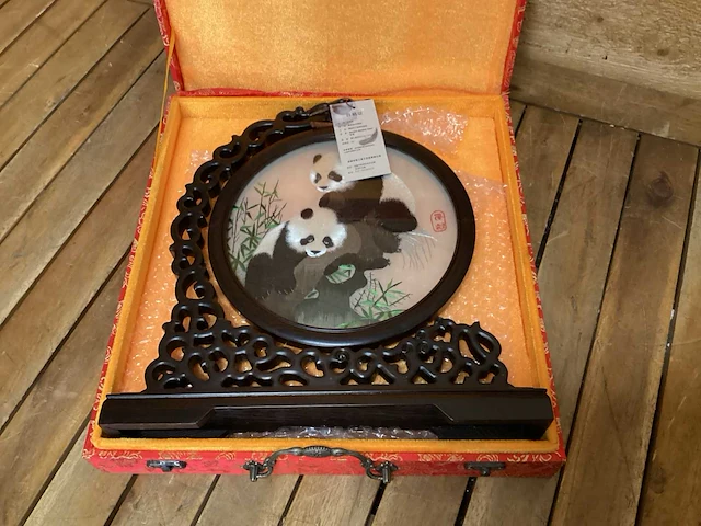 Chinees zijdeschilderij - afbeelding 6 van  6