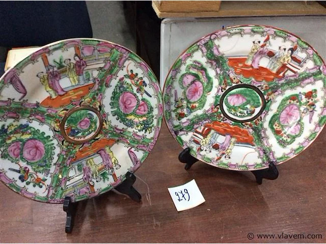 Chinese borden met staander 2stuks - afbeelding 1 van  3