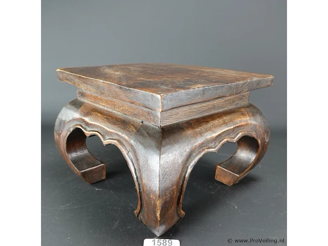 Chinese houten kruk - afbeelding 1 van  5