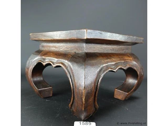 Chinese houten kruk - afbeelding 2 van  5