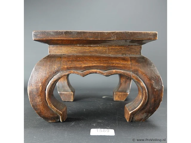 Chinese houten kruk - afbeelding 4 van  5