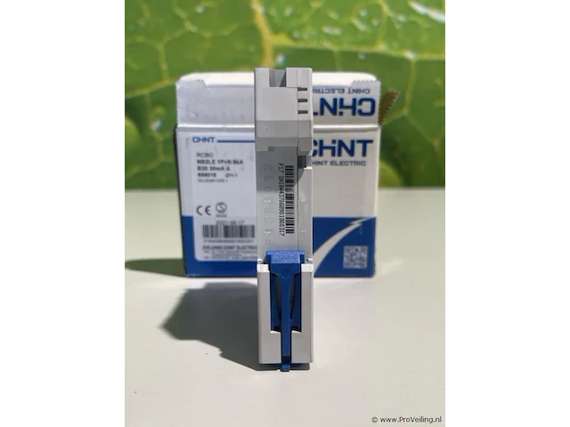 Chint electric 1-fase, 1 polig+nul 20a b-kar 30ma - 10 stuks - afbeelding 3 van  6
