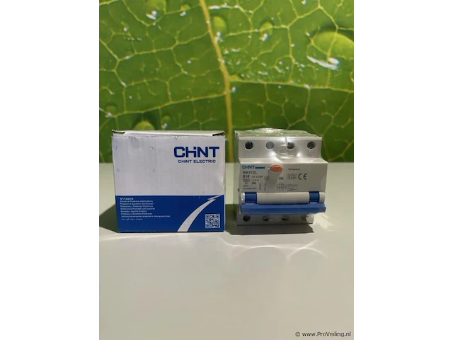 Chint electric aardlekautomaat 3-polig+nul 16a b-kar 30ma - aantal 5 stuks - afbeelding 1 van  6