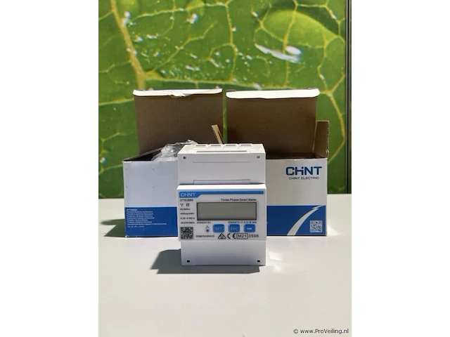 Chint electric kwh meter 80a 3-fase modbus mid - dtsu666 - 50/60hz - 400imp/kwh - afbeelding 1 van  3