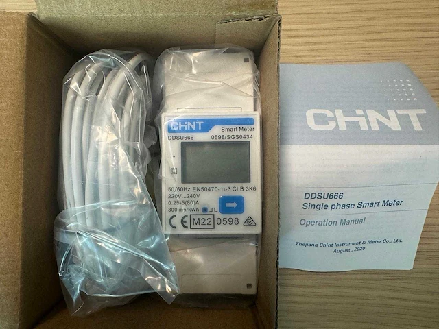 Chint kwh meter 100a modbus 1 fase - afbeelding 1 van  3