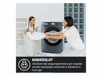 Chiq compacte wasmachine - 8kg capaciteit - 1400 tpm - energieklasse b - stoom- & snelwasfunctie - kinderslot - afbeelding 3 van  8